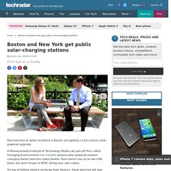Boston and New York get public solar-charging stations