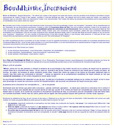 Bouddhisme et inconscient