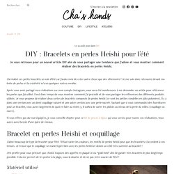 DIY : Bracelets en perles Heishi pour l'été