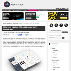 Organiser un brainstorming en ligne avec Stormboard