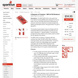 9 Degrees of Freedom Breakout - MPU-9150 - SEN-11486