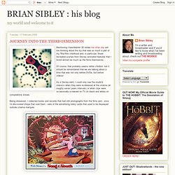 his blog: JOURNEY INTO THE THIRD DIMENSION