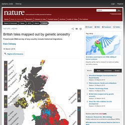 British Isles mapped out by genetic ancestry