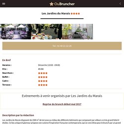 Brunch Les Jardins du Marais (75011 Paris 11ème) - OuBruncher