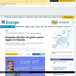 Bruxelles détaille ses griefs contre Apple et l’Irlande