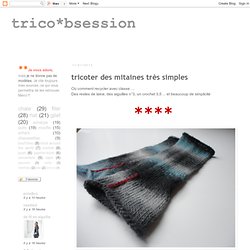 tricoter des mitaines très simples