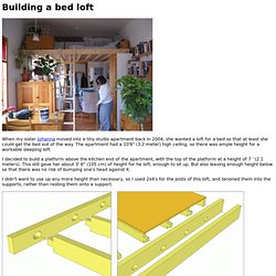 Building a bed loft
