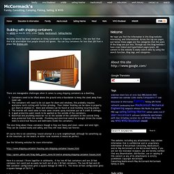 Building with shipping containers - McCormack's