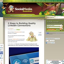 5 Steps to Building Quality LinkedIn Connections
