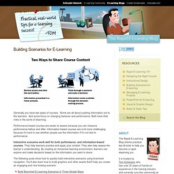 Construire des Scenarios E-Learning