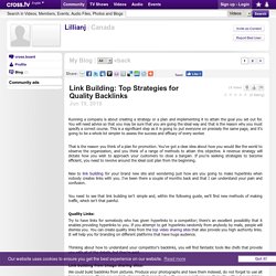 Link Building: Top Strategies for Quality Backlinks