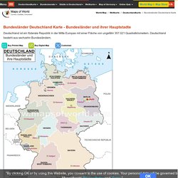 Bundesländer Deutschland Karte - Bundesländer und ihrer Hauptstadte