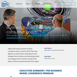 Business model innovation in consumer goods companies