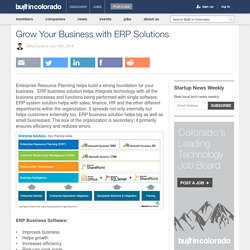 Grow Your Business with ERP Solutions