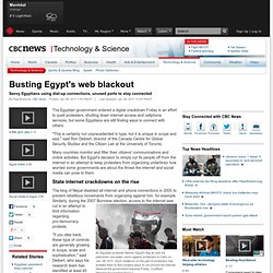 Busting Egypt's web blackout