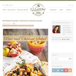 Butternut Squash, Pear and Chestnut Salad