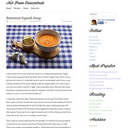 Butternut Squash Soup