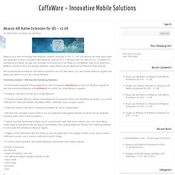Innovative Mobile Solutions » iBeacon AIR Native Extension for iOS – v1.07