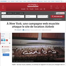 À New York, une campagne web musclée attaque le site de location Airbnb