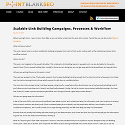 Scalable Link Building Campaigns & Processes with Buzzstream
