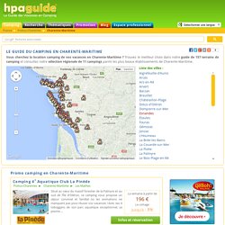 Guide Camping Charente-Maritime