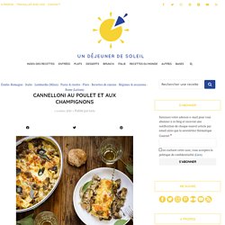 Cannelloni au poulet et aux champignons
