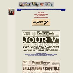 Enseigner la mémoire ? - La capitulation de l'Allemagne nazie - Journaux - La presse nationale et parisienne
