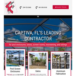 Captiva, Florida's Leading Pool Screen Enclosure Contractor