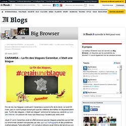 CARAMBA – La fin des blagues Carambar, c’était une blague