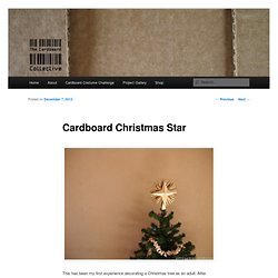 Cardboard Christmas Star