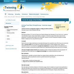 Carnet de voyage virtuel (Collège)