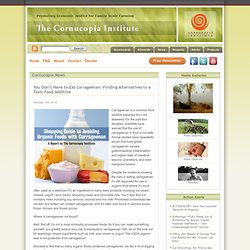 You Don't Have to Eat Carrageenan: Finding Alternatives to a Toxic Food Additive