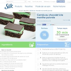 Carrés au chocolat à la menthe poivrée