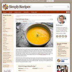 Carrot Ginger Soup Recipe