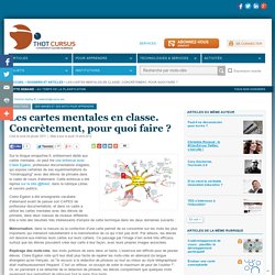 Les cartes mentales en classe. Concrètement, pour quoi faire ?