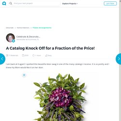 How to Make A Catalog Knock Off for a Fraction of the Price DIY