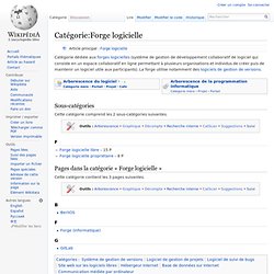 Catégorie:Forge logicielle