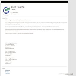 CCR Roofing on LookUpPage