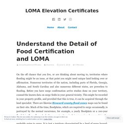 Understand the Detail of Food Certification and LOMA