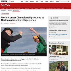 World Conker Championships opens at Northamptonshire village venue - BBC News
