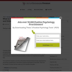 Character Strengths and Virtues: A Classification
