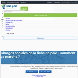 Charges sociales de la fiche de paie : Comment ça marche ? - Fiche-paie.net