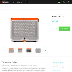 The compact, flexible way to charge and store your iPads