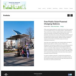 Free Public Solar-Powered Charging Stations - Green Cities Campaign