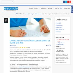 La check-list pour réussir le lancement de votre site web
