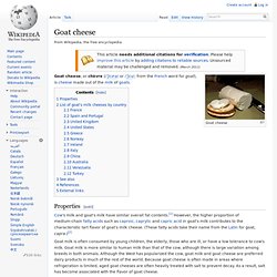 Goat cheese