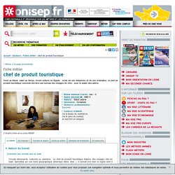 chef de produit touristique