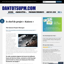 le chef de projet « Kaizen 