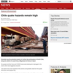 Chile quake hazards remain high
