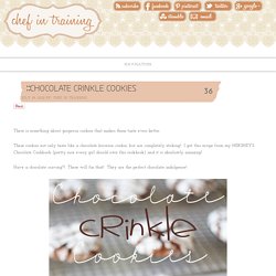 Chocolate Crinkle Cookies